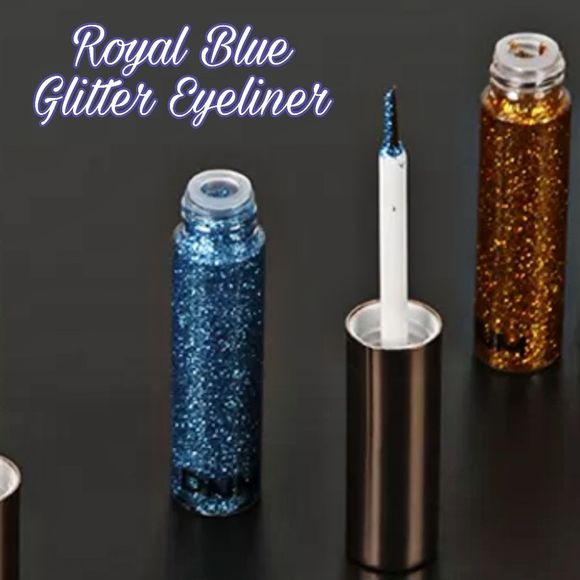 unknown Other - Waterproof glitter metallic eyeliner royal blue